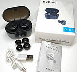Бездротові Bluetooth 5.0 Навушники Air Twins BQC-A6 TWS Бокс з LED Дисплеєм Зарядки, фото 4