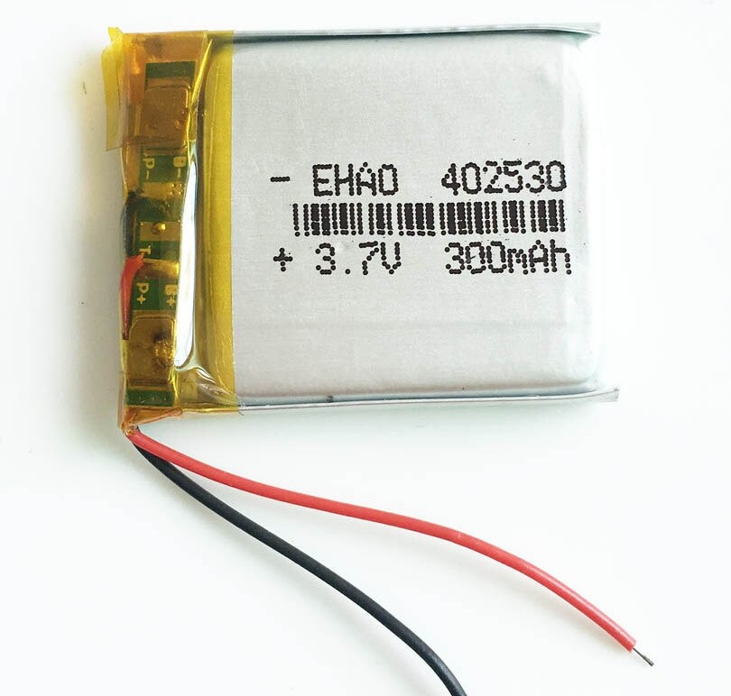 Батарея 300mAh 3.7 V 402530 Літій-Полімерний Акумулятор для MP3 Плеєра GPS Відеореєстратора, фото 1