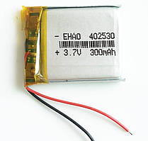 Батарея 300mAh 3.7 V 402530 Літій-Полімерний Акумулятор для MP3 Плеєра GPS Відеореєстратора