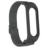 Нейлоновий Ремінець для Xiaomi Mi Band 3/4/5/6 Браслет M3 M4 M5 M6 (Dark Grey), фото 4
