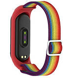 Нейлоновий Ремінець для Xiaomi Mi Band 3/4/5/6 Браслет M3 M4 M5 M6 (Rainbow), фото 3