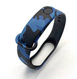 Камуфляжний Браслет для Xiaomi Mi Band 3/4/5/6 Силіконовий Ремінець M3, M4, M5 M6, фото 3
