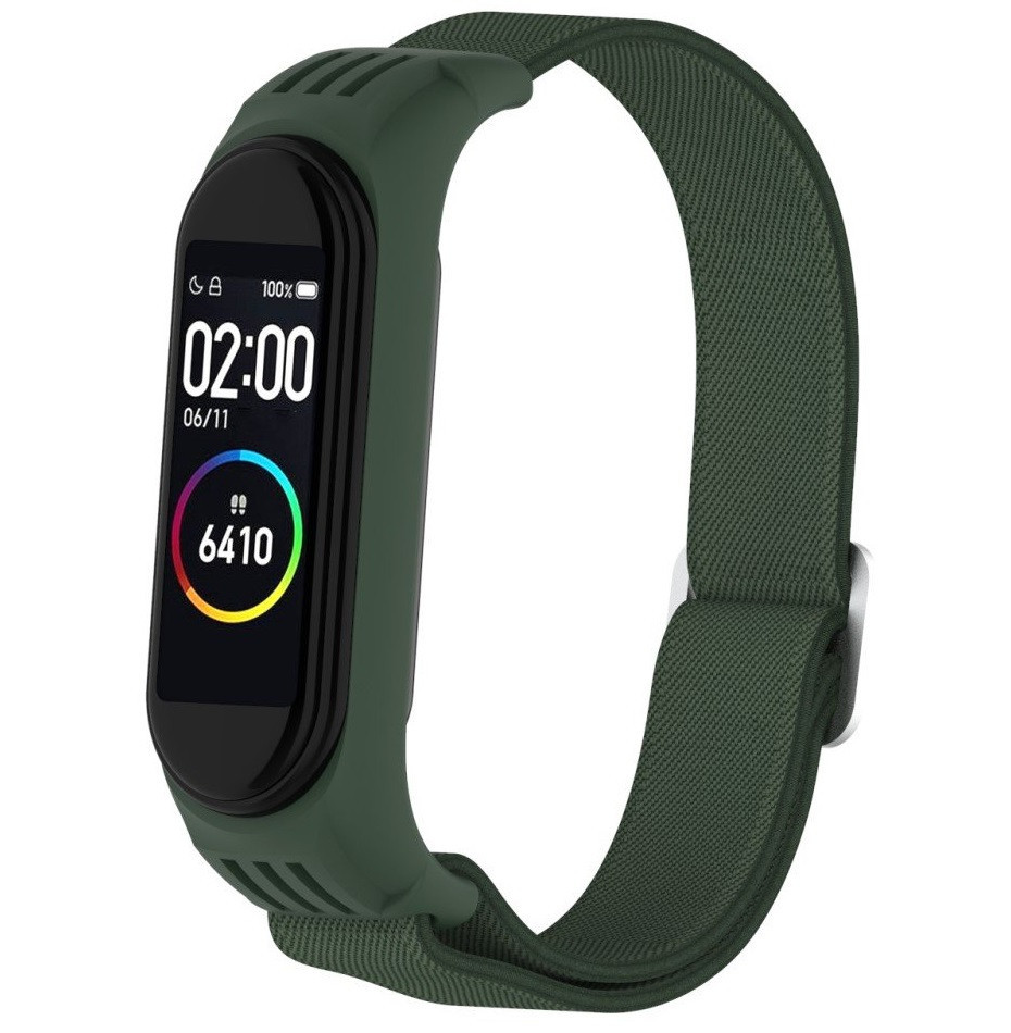 Нейлоновий Ремінець для Xiaomi Mi Band 3/4/5/6 Браслет M3 M4 M5 M6 (Army Green)