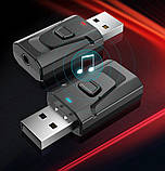 3 в 1 Bluetooth V5.0 T7 Аудіо Передавач і Приймач з Мікрофоном (Transmitter+Receiver) Адаптер, фото 3