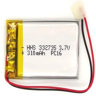 Батарея 310 mAh 3.7 V 332735 Літій-Полімерний Акумулятор для MP3 Плеєра GPS Відеореєстратора