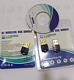 RTL8761B USB-Ключ Bluetooth 5.0 Адаптер Приймач Бездротовий Музичний Міні-Передавач з Низькою Затримкою, фото 5
