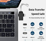 Адаптер 2 в 1 Type-C MicroUSB USB-3.1 OTG Huawei перехідник для Android черный, фото 3
