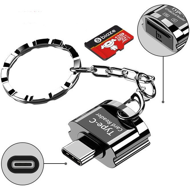 Адаптер Type-C TF Micro-SD Memory Reader USB OTG 3.1 USB-C Кард-Рідер
