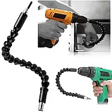 Подовжувач Гнучкий Універсальний для викрутки та дриля Flexible Screw Tool + Насадки 10 в 1, фото 3