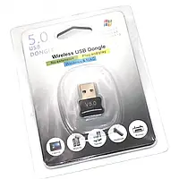 Bluetooth-адаптер приймач 5.0 USB Зовнішній Mini Dongle для ПК і ноутбука