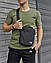 Чоловічий літній костюм The North Face шорти футболка сумка спортивний комплект tnf хакі, фото 3
