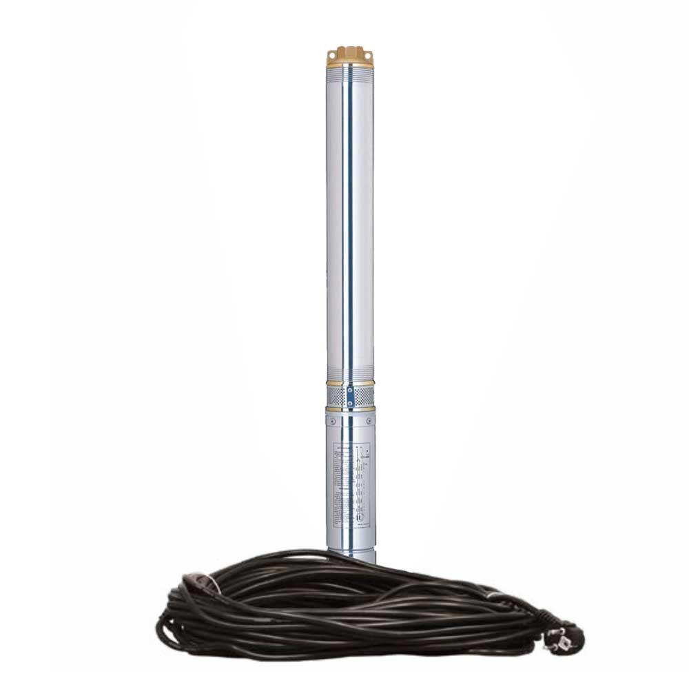 Насос відцентровий свердловинний 0.37кВт H 66(43)м Q 40(25)л/хв Ø66мм (кабель 30м) DONGYIN 2.5SEm1.8/24 (777372)