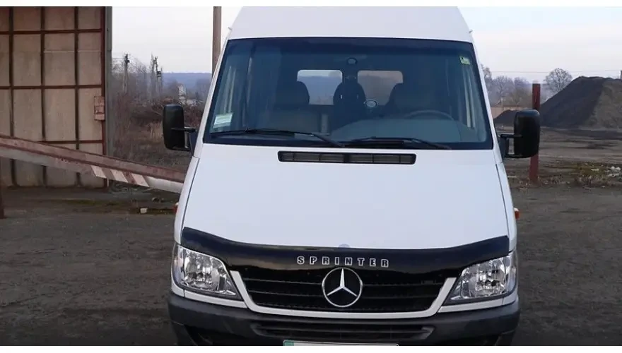 Дефлектор капоту, мухобойка Mercedes Sprinter, Мерседес Спринтер (2002-2006)