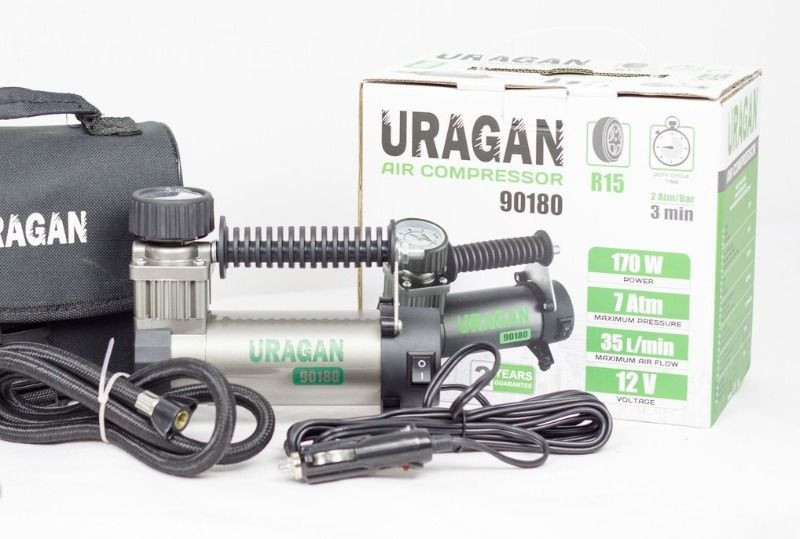 Компрессор для подкачки шин "Vitol" (КА-В12220) ТОРНАДО 150psi/14Amp/35л/прикур/фонарь/Автостоп