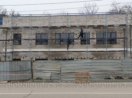 Рамні будівельні ліси комплектації 10 х 12 (м), фото 2