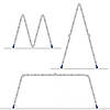 Алюмінієва чотирьохсекційна шарнірна драбина трансформер 4 х 5 сходинок, фото 4