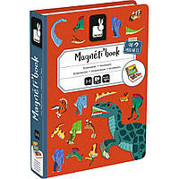 Розвивальна іграшка Janod Магнітна книга Динозаври (J02590)