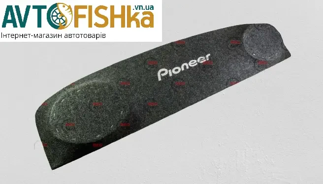 Полиця задня ВАЗ 2101-2107 (акустичесна) сіра з вишивкою "Pioneer" (ворс)