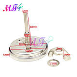 Термометр для гриля, коптильні, барбекю, 10-400C із неіржавкої сталі BBQ. Колірна градація., фото 4