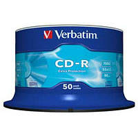 Диск Verbatim CD-R 700MB 52х Cake/50