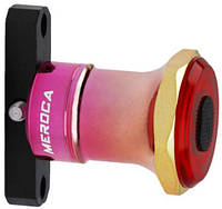 Передняя Вело фара MEROCA MX2 (Датчик торможения, Авторежим, Акселерометр, Датчик света, USB, IPX6), Цвет Pink-Gold хамелеон, Крепится под седло