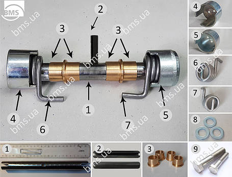 Палець кришки бочки BMS, Brinkmann, Utiform original, фото 3