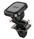 Магнітний тримач для смартфона в авто Hoco S49 Fuerte на дефлектор, фото 2