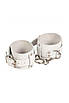 Наручники Leather Dominant Hand Cuffs, White, фото 3