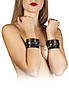 Наручники Leather Restraints Hand Cuffs, Black, фото 3
