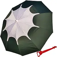 Пляжна парасолька 2,0 м із нахилом купола, повітряним клапаном (щільна тканина та посилена трубка)