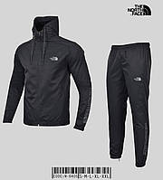 Спортивный костюм The North Face серый мужской весна осень демисезонный повседневный плащевка