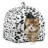 М'який будиночок Pet Hut переносні лежаки для котів та собак будка для домашніх вихованців, фото 7