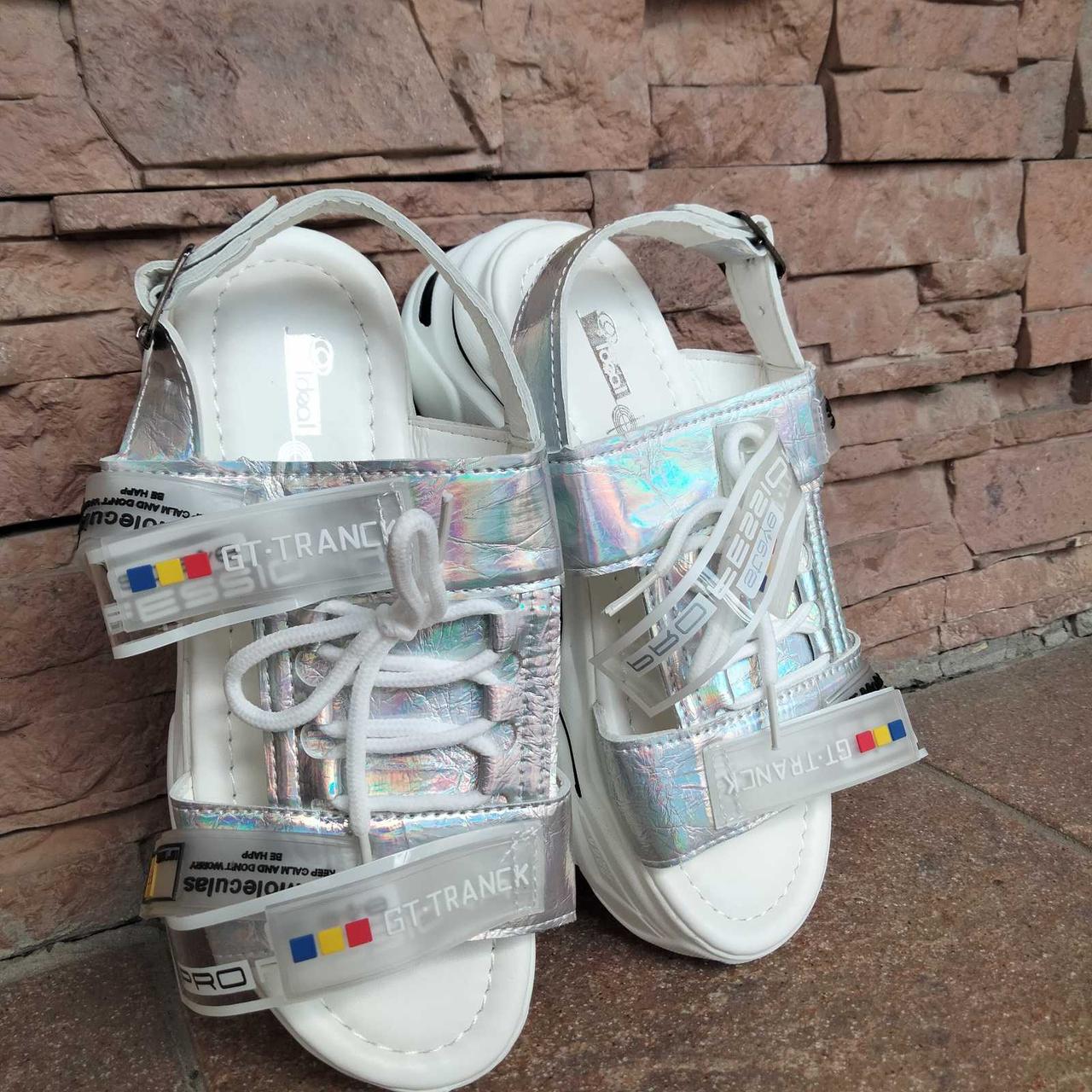 Босоніжки жіночі WX SILVER шнурівка
