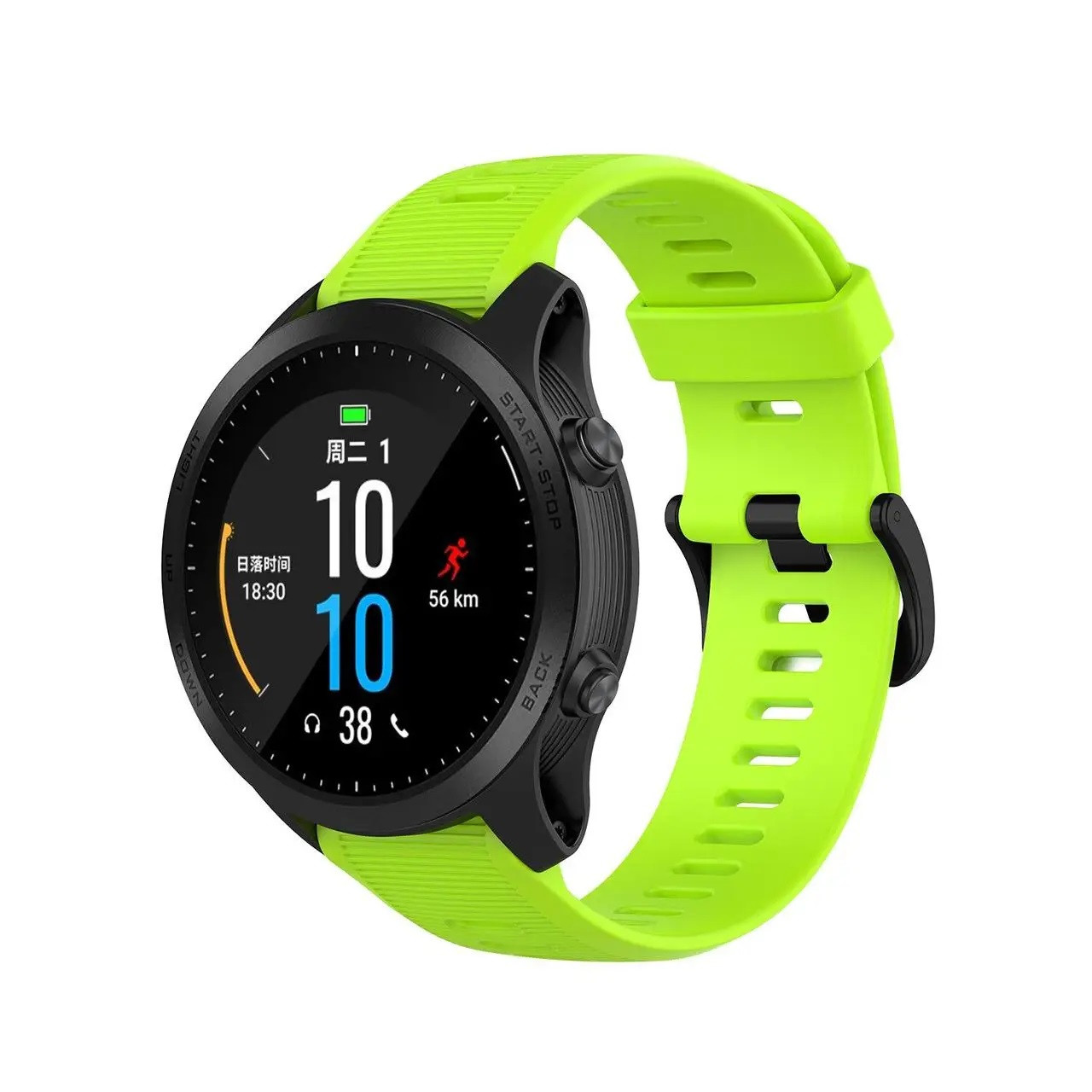Ремінець для Garmin Forerunner935/945/955/965/Fenix 5/5 Plus/ 6/6 Pro/7/7 Pro (салатовий)