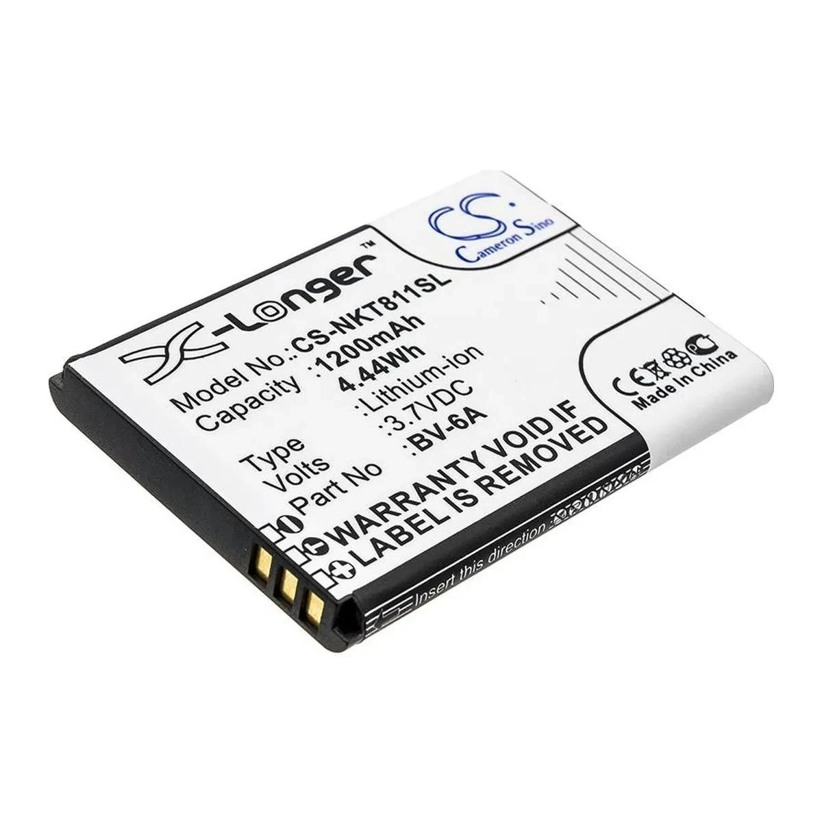 А BV-6A (CS-NKT811SL) Nokia 8110 4G (1200 mAh батарея аккумулятор на нокия, фото 1