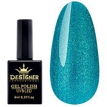 Гель-лак Дизайнер серії Diamond Kingdom для покриття нігтів, 9 мл "Блакитний кварц" M354