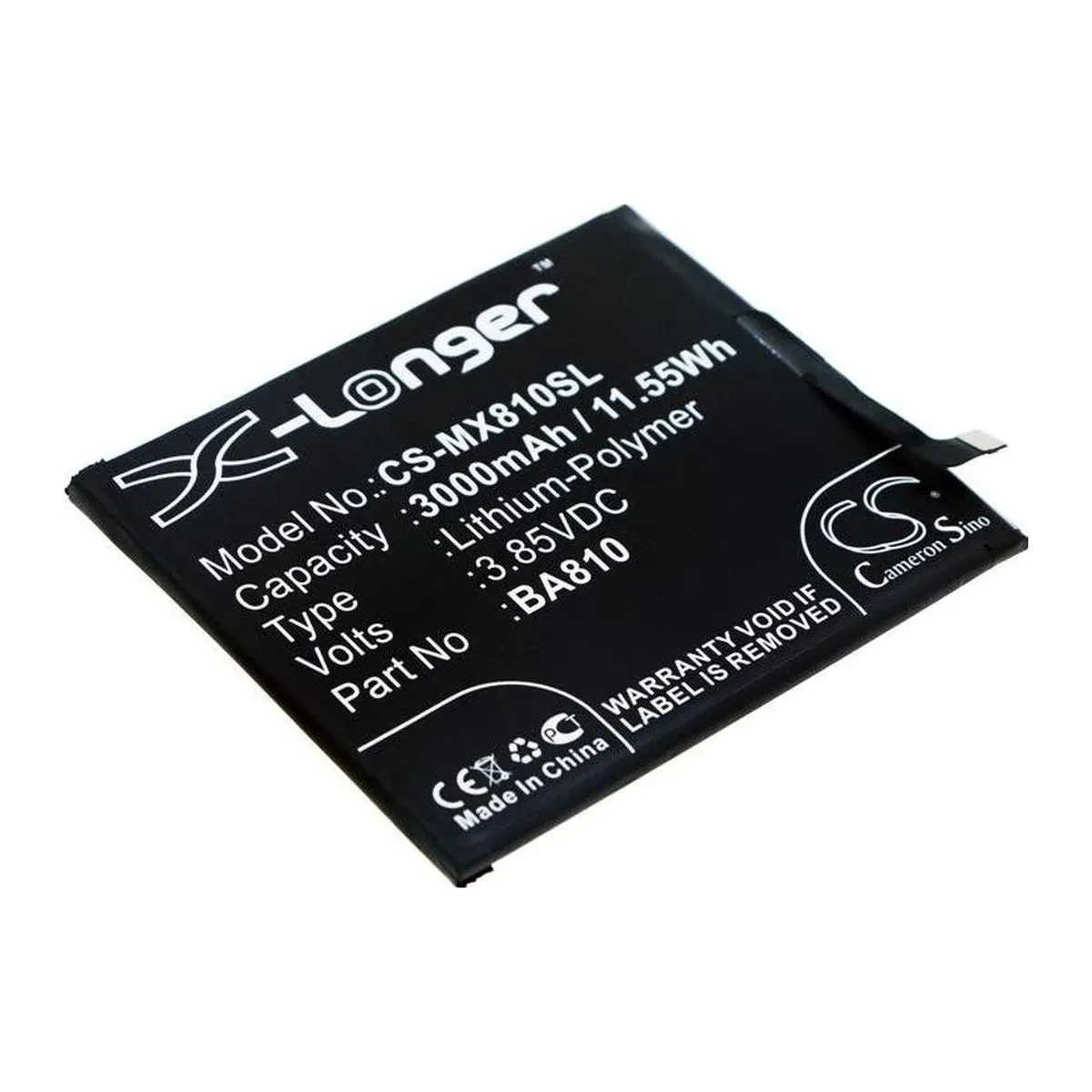 А Meizu BA810 3000 mAh батарея аккумулятор на мейзу, фото 1