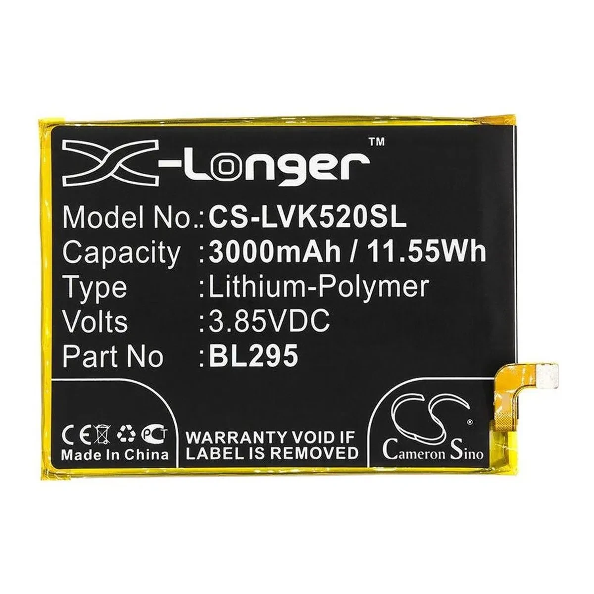 А Lenovo BL295 3000 mAh батарея аккумулятор на леново, фото 1