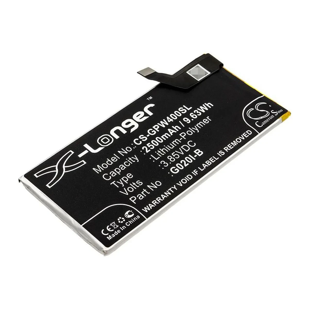 А G020I-B (CS-GPW400SL) Google Pixel 4 G020M (2500 mAh батарея аккумулятор на гугл пиксел, фото 1