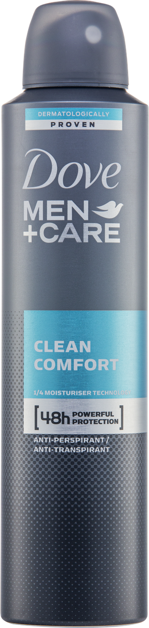 Дезодорант-спрей Dove Men + Care MAXI "Clean Comfort" (250мл.)