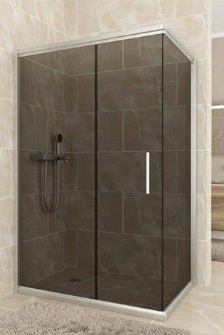 Душова кабіна Aquanil MINNESOTA 120х80х190 скло тоноване профіль хром, фото 1