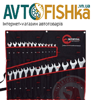 Набір Ключів Рожково-накидних 6-32 мм 25 шт (тканинний чохол) CrV