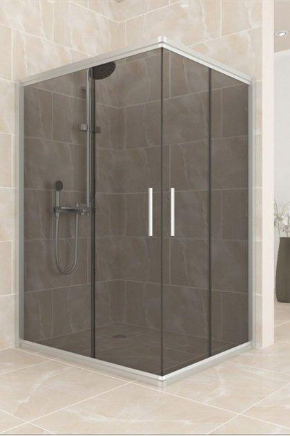 Душова кабіна Aquanil UNIMAR 100х80х190 скло тоноване профіль хром