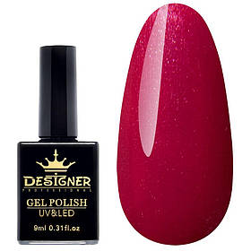 Шиммерний гель-лак Platinum Lux (9 мл.) Дизайнер для манікюру та педикюру "М'який бордовий" N363