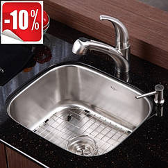 Мийка вбудована в стільницю 527х451х228 KRAUS Premier KBU11