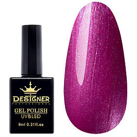 Шиммерний гель-лак Platinum Lux (9 мл.) Дизайнер для манікюру та педикюру "Атласний" O390