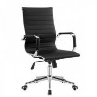 Крісло офісне Алабама M середня спинка чорне, фото 1