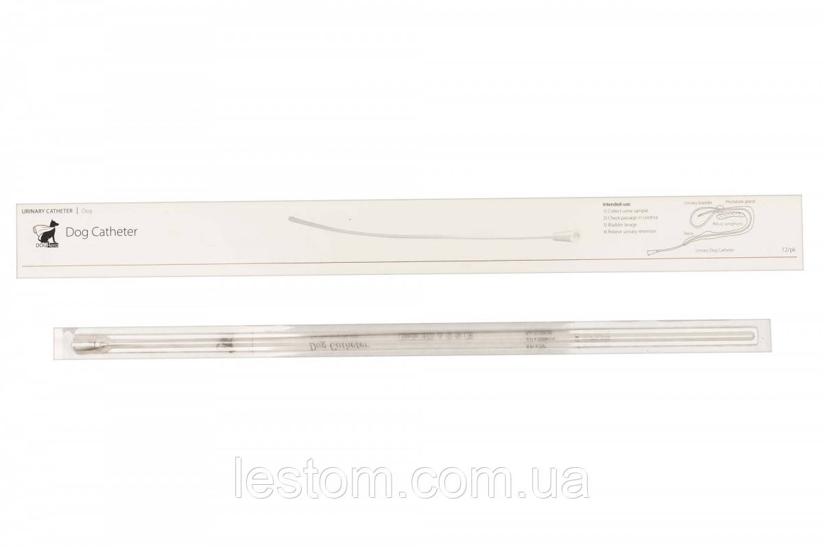Катетер уретральний для собак Fr5 1,6 x 500 мм  атравматичний