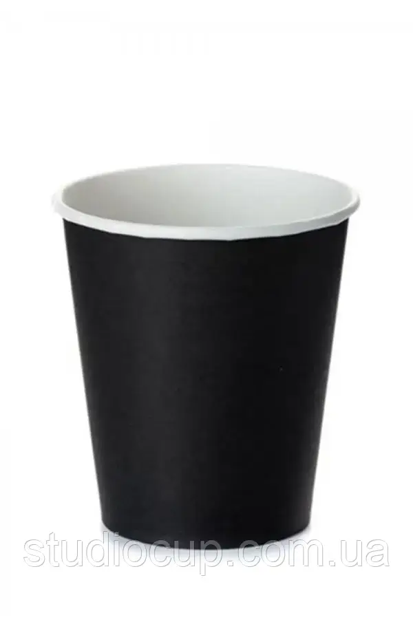 Стакан 250 мл Black White (50 шт/уп.) кр77