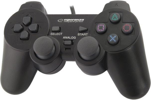 Джойстик Esperanza gamepad 106 PS2/PS3/PC-USB CORSAIR Black-Red 5